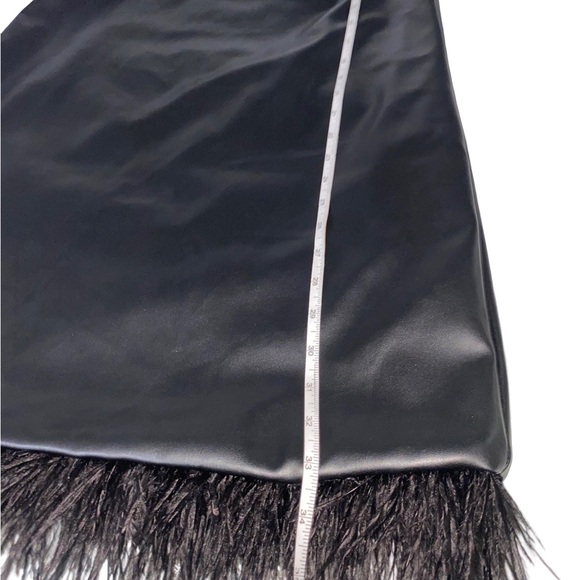 For Cynthia Black Sleeveless faux leather Mini Dress size XS - Picture 5 of 5